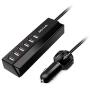 Car Charger Adapter, Jelly Comb 6 USB Multi Ports Car Charger, 65W Rapid Car Charger with Smart Identification for Cell Phones, Tablets and Other USB Devices