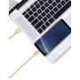 USB C Cable 6ft - by TalkWorks | Braided Type C Charging Cable Heavy Duty Fast Charger | Nintendo Switch, Android for Samsung Galaxy S20 / S10 / S9 / S8, Google Pixel, Moto, LG - Gold