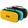 Case for Nintendo Switch Lite, Protective Hard Shell Travel Case with 18 Games, 4 SD Cards and Pouch for Nintendo Switch Joy-con and Other Accessories (Yellow)