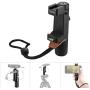 BOYA by-MM1 Shotgun Microphone with PSC1 SmartGrip Selfie Stand with PL30 Light for iPhone X 8 7 7 Plus Samsung Android Smartphone SLR Camera Computer Tripod Vlog Facebook Livestream YouTube Video