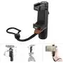 BOYA by-MM1 Shotgun Microphone with PSC1 SmartGrip Selfie Stand with PL30 Light for iPhone X 8 7 7 Plus Samsung Android Smartphone SLR Camera Computer Tripod Vlog Facebook Livestream YouTube Video