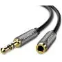 UGREEN 3.5mm Male to Female Extension Stereo Audio Extension Cable Adapter Gold Plated Compatible for iPhone, iPad, Smartphones, Tablets, Media Players Black PVC (3FT) UGREEN 3.5mm Male to Female Extension Stereo Audio Extension Cable Adapter Gold Plated Compatible for iPhone, iPad, Smartphones, Tablets, Media Players Black PVC (3FT)
