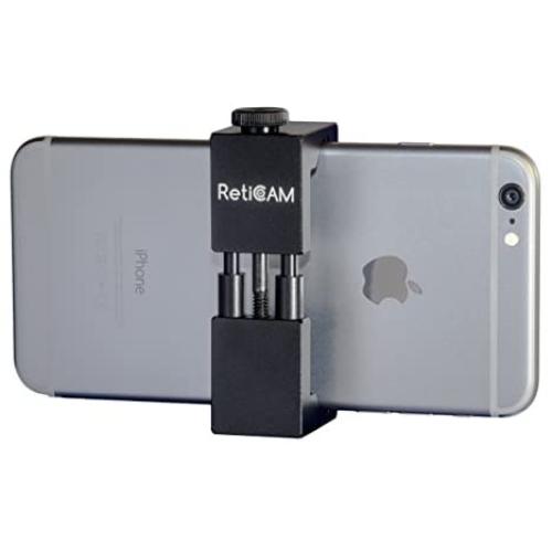 RetiCAM Smartphone Tripod Mount XL - Metal Universal Smart Phone Tripod Adapter - XL Size (2.75" to 3.6"), Black