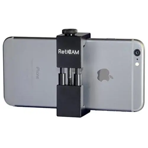 RetiCAM Smartphone Tripod Mount XL - Metal Universal Smart Phone Tripod Adapter - XL Size (2.75" to 3.6"), Black RetiCAM Smartphone Tripod Mount XL - Metal Universal Smart Phone Tripod Adapter - XL Size (2.75" to 3.6"), Black