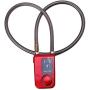 VGEBY Smart Bluetooth Bike Lock Anti Theft 110dB Alarm Waterproof Lock for iOS Android Smartphone (Color : Red)