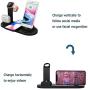 LUKKAHH Wireless Charger, 4 in 1 Wireless Charging Station for Apple Watch and Airpods Pro, Charger Stand for Multiple Devices, Qi Fast Wireless Charging Dock for iPhone 11/11 Pro Max/X/XS/XS/8/8 Plus