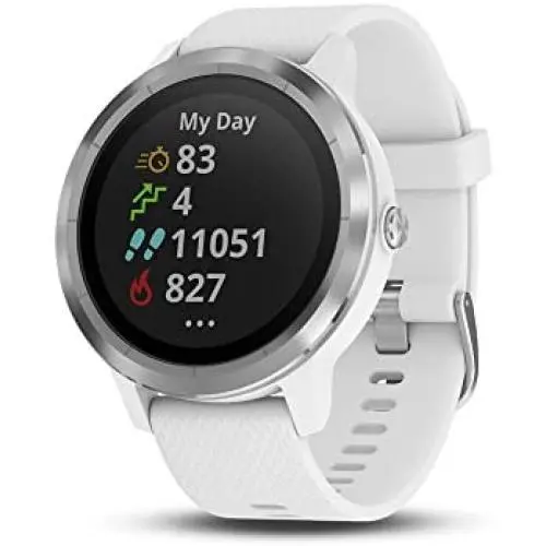 Garmin 010-01769-21 Vivoactive 3, GPS Smartwatch with Contactless Payments and Built-in Sports Apps, White/Silver Garmin 010-01769-21 Vivoactive 3, GPS Smartwatch with Contactless Payments and Built-in Sports Apps, White/Silver