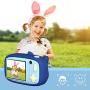 QUELLANCE Kids Camera, Digital Camera for Kids 15.0MP 2.4 Inch HD Shockproof Camera, Kids Video Camera with 16 GB Memory Card, Mini Kids Camcorder (1920x1080P) Camera Gifts for Girls Boys, Blue