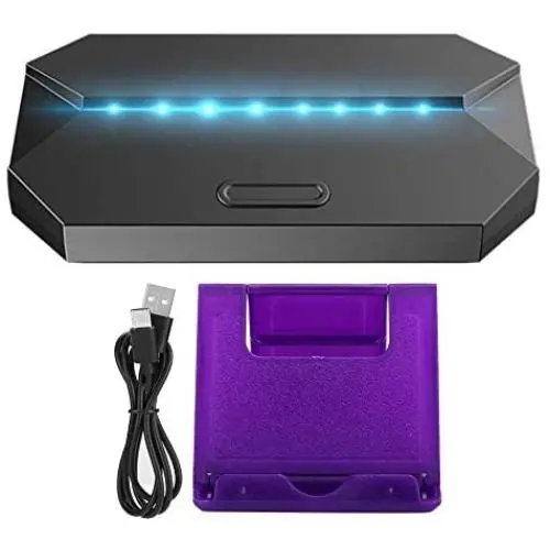 AMONIDA Keyboard Mouse Adapter Converter Black with Mobile Phone Holder Gaming Accessory for Android Phone to PC Adapter Converter AMONIDA Keyboard Mouse Adapter Converter Black with Mobile Phone Holder Gaming Accessory for Android Phone to PC Adapter Converter