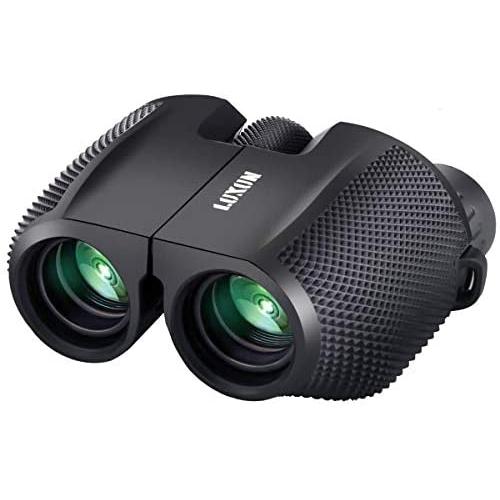 SGODDE Compact Binoculars for Adult Kids 10x25 Waterproof Binocular Weak Light Night Vision Folding High Powered Clear Binoculars Lightweight Bird Watching