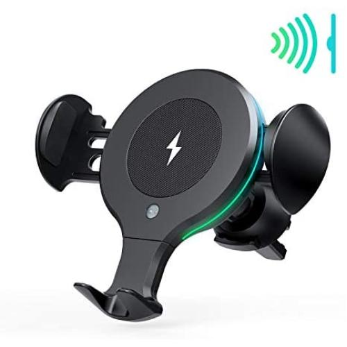 APPLUS Wireless Car Charger,Automatic Sensor Car Phone Holder,10W Qi Fast Charging Auto-Clamping mount,Air Vent Dash for iPhone 11/11 Pro/11 Pro Max/Xs MAX/XS/XR/X/8/8+, Samsung S10/S10+/S9/S9+/S8/S8+