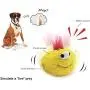 Interactive Plush Squeaky Dog Toys, Electronic Motion Ball Pet Toy, Crazy Bouncer for Prevent Boredom