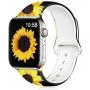 gretung Floral Bands Compatible with Apple Watch 38mm 40mm for Women, Soft Silicone Fadeless Pattern Printed Replacement Wristband Strap Compatible with iWatch Series 5 4 3 2 1, Black Sunflowers M/L gretung Floral Bands Compatible with Apple Watch 38mm 40mm for Women, Soft Silicone Fadeless Pattern Printed Replacement Wristband Strap Compatible with iWatch Series 5 4 3 2 1, Black Sunflowers M/L