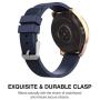 MoKo Band Compatible with Samsung Galaxy Watch 3 45mm/Galaxy Watch 46mm/Galaxy Gear S3 Classic/Frontier/Ticwatch pro/E2/S2/Huawei Watch GT 2e 46mm, 22mm Silicone Replacement Strap - Midnight Blue
