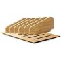 Prosumers Choice Natural Bamboo Charging Station Rack Valet Dock Organizer for Smartphones and Tablets