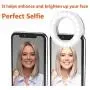 Selfie Ring Light, Rechargeable Cell Phone Ring Light 3 Tones Selfie Fill Light with 40 LED Beads Makeup Light Ring for Photography Video,Selfie, Livestream (White) Selfie Ring Light, Rechargeable Cell Phone Ring Light 3 Tones Selfie Fill Light with 40 LED Beads Makeup Light Ring for Photography Video,Selfie, Livestream (White)