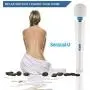 Therapeutic Personal Massager - Handheld Cordless and Powerful Wand - 8 Speeds 20 Vibrating Patterns - USB Rechargeable - Magic Recovery Effect for Women and Men, Body, Neck, Back & Shoulders