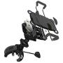 Bike Mount,ihens5 Bike Phone Mount Motorcycle Baby Carriage Bicycle Mic Stand Cell Phone Holder Cradle with Rubber Strap 360 Degree Rotate for iPhone X 7 6s Plus 5s 5SE Sony Samsung (Black)