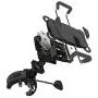 Bike Mount,ihens5 Bike Phone Mount Motorcycle Baby Carriage Bicycle Mic Stand Cell Phone Holder Cradle with Rubber Strap 360 Degree Rotate for iPhone X 7 6s Plus 5s 5SE Sony Samsung (Black)