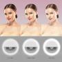 Portable Lightweight Multi-use Clip-on Selfie Ring Light (Pink) with USB Charging Port. Equipped with 3 Different Lighting Modes for Night time Photo Perfection. Fits Perfectly to All Smart Devices