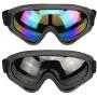 Snowboard Gogglesfor Men Girl Kids Goggle Winter Skiing Outdoor Sport Goggles Adjustable for Ski Goggles Compatible with UV 400 Protection, Wind Resistance Anti-Glare Lenses 2 Pack (Black/Multicolor+Gray)