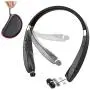 Foldable Bluetooth Headset, Beartwo Lightweight Retractable Bluetooth Headphones for Sports&Exercise, Noise Cancelling Stereo Neckband Wireless Headset (with carry case) Foldable Bluetooth Headset, Beartwo Lightweight Retractable Bluetooth Headphones for Sports&Exercise, Noise Cancelling Stereo Neckband Wireless Headset (with carry case)