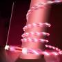 YICHUMY LED Flowing USB Charger Cable Magnetic 3 in 1 USB Charging Cable Light UP Micro USB/USB Type C Cable Multi Charging Cord Compatible Universal USB Charging Cable with Most Cell Phones (Pink)
