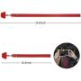 Phone Lanyard, Doormoon Universal Neck Strap with Patch for Phone Case Wallet Tether Key Chain ID Badge Holder for Most Smartphones, 2 Pack, Black Red