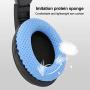 VCOM Wired Headphones with Microphone, Stereo Over Ear Headset Lightweight Portable Earphones 3.5mm Jack Compatible for iPad Tablets PS4 Xbox One Smartphones MacBook Surface Laptops MP3 Skype (Blue)