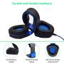 Gaming Headset with Microphone for Xbox One PC PS4 - PC Gaming Headphones with Mic, AH28 Wired Over Ear Gaming Headphone for PC MAC Computer Laptop Playstation 4, Xbox one Controller, Phones