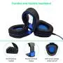 Gaming Headset with Microphone for Xbox One PC PS4 - PC Gaming Headphones with Mic, AH28 Wired Over Ear Gaming Headphone for PC MAC Computer Laptop Playstation 4, Xbox one Controller, Phones Gaming Headset with Microphone for Xbox One PC PS4 - PC Gaming Headphones with Mic, AH28 Wired Over Ear Gaming Headphone for PC MAC Computer Laptop Playstation 4, Xbox one Controller, Phones