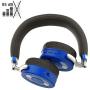 JuniorJams Volume Limiting Headphones for Kids 3+ Protect Hearing – Foldable & Adjustable Bluetooth Wireless Headphones for Tablets, Smartphones, PCs – 22-Hour Battery Life by Puro Sound Labs, Blue