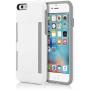 Incipio IPH-1185-WHTGRY iPhone 6S Case, Stowaway [Kickstand][Credit Card] Wallet Cover fits Both Apple iPhone 6, iPhone 6S - White/Gray