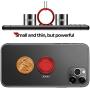 RANVOO Phone Ring Holder, Cell Phone Finger Kickstand, Adjustable and Rotatable Stand Compatible with All Smartphone for iPhone SE/ 11 Pro Max/11 Pro/11/7/8/7 Plus/8Plus/Xs/XR/Note 10 S10 LG, Red