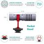 Movo VXR10GY Video Camera Microphone with Shock Mount, Deadcat Windscreen, Case for iPhone, iOS, Android, iPad, Canon EOS, Nikon DSLR Cameras, Camcorders, Laptops - Vlogging YouTube Equipment (Gray)