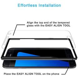 TOCOL [3Pack] for Samsung Galaxy S7 Screen Protector Tempered Glass HD Clarity Touch Accurate [9H Hardness] Easy Installation Tray