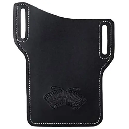 EASYANT PU Leather Cell Phone Holster Universal Case Sheath with Belt Hole Black EASYANT PU Leather Cell Phone Holster Universal Case Sheath with Belt Hole Black