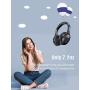 Mpow 45Hrs Active Noise Cancelling Headphones, H17 New Bluetooth Headphones Over Ear, Built-in Mic, Quick Charge, Deep Bass, Wired/Wireless Headset for Travel, Online Class, Home Office, TV
