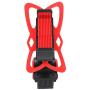 Keenso Bike Mobile Phone Bracket - GPS Navigator Stand Universal Bike Mobile Phone Bracket Red Silicone Mountain Bicycle