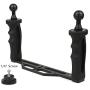 SHOOT Aluminium Alloy Underwater Video Light Stabilizer Tray for GoPro OSMO and Any Other Camera with 1/4 inch Screw Hole