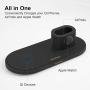 Wireless Charger for AirPods, ASSENIO 3 in 1 Wireless Charging Pad Compatible with iPhone 11, Pro Max/Xs/XR/X/ 8 Plus/ 8, Apple iWatch Series 5/4/3/2/1, Airpods,
