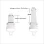 Dobe PS4 Controller Mobile Smart Phone Clip Mount Holder White for Sony PlayStation 4 Dualshock 4 Controller