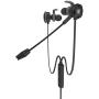 Plextone G30 Gaming Earphones with Mic PS4 Portable in Ear Gaming Earbuds Headset Stereo Headphones with Detachable Microphone in-line Volume Control for Phone PC New Xbox One Playstation 4,Black