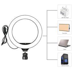 weepo Multi-Functional Anchor Live Broadcast LED Ring-Shape Fill Light Beauty Lamp On Camera Video Lights