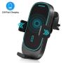 MANKIW Car Wireless Charger Mount,15W Qi Car Charger Auto-Clamping Air Vent Phone Holder Compatible with iPhone 11/11Pro/11Pro Max/Xs Max/XS/XR/X/8/8+, Samsung S10/S10+/S9/S9+/S8/S8+, Pixel/LG