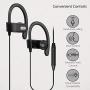 Avantree E171 Sports Earbuds Wired with Microphone, Sweatproof Wrap Around Earphones with Over Ear Hook, in Ear Running Headphones for Workout Exercise Gym Compatible with iPhone, Cell Phones - Silver