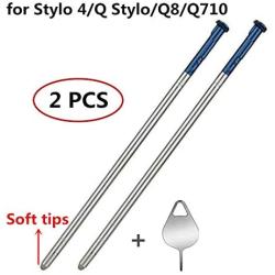 2 PCS Stylus Pen Replacement for LG Stylo 4 Q Stylus Q8 Q710 Q710MS Q710CS Q710AL Q710TS Q710US S Pen+Eject Pin (Blue)