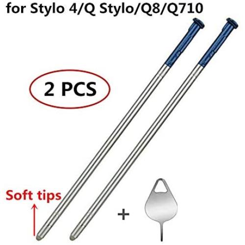 2 PCS Stylus Pen Replacement for LG Stylo 4 Q Stylus Q8 Q710 Q710MS Q710CS Q710AL Q710TS Q710US S Pen+Eject Pin (Blue)