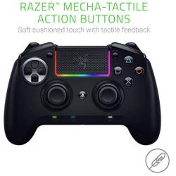 Razer Raiju Ultimate 2019, Wireless and Wired Gaming Controller with Mecha Tactile Action Buttons, Interchangeable Parts, Quick Control Panel and RGB Chroma Lighting