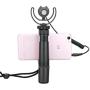 OCTO MOUNTS | F-Mount Mobile Smartphone Camera Grip Holder Handle Rig Monopod with Tripod Mount and Cold Shoe Mount for Filming Video on Most Smartphones - iPhone, iPhone Plus, Galaxy, Android